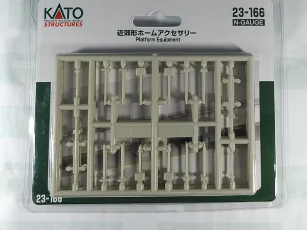 Kato 23-166 N Zubehör für Bahnsteige (36-teiliges Set)