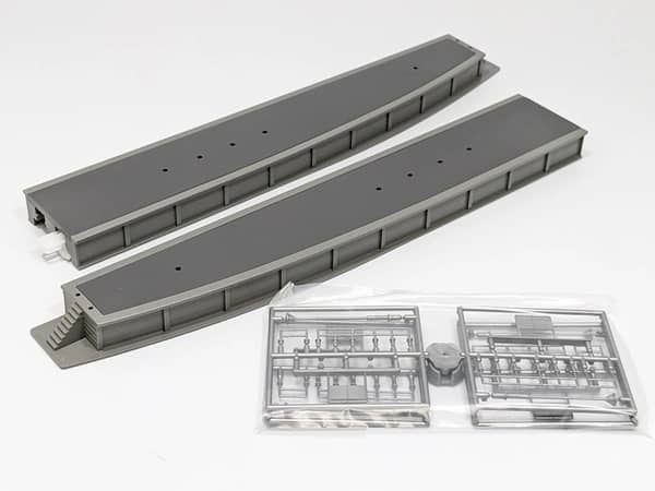 Kato 23-176 N Mittelbahnsteig Typ C Kopfteil-Set (1x L & 1x R)