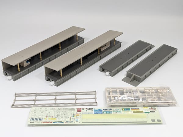 Kato 23-177 N Außenbahnsteig Set (4-teiliges Set)