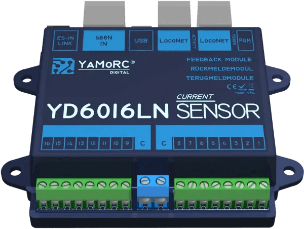 YaMoRC YD6016LN-CS Bezetmeldmodule 16x LocoNet, Stroomdetectie (CS) - Afbeelding 2