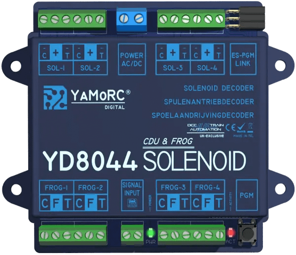 YaMoRC YD8044 Schakeldecoder 4x Spoelaandrijving met polarisatie - Afbeelding 2
