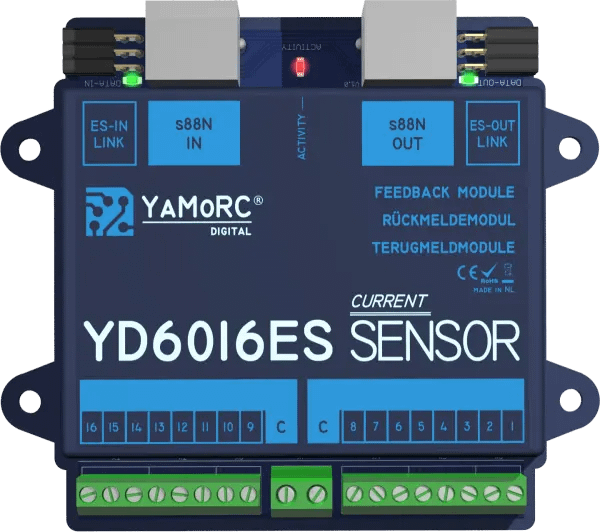 YaMoRC YD6016ES-CS Bezetmeldmodule 16x S88, Stroomdetectie (CS) - Afbeelding 2