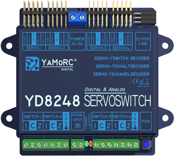YaMoRC YD8248 Servo decoder 4x servo + 8x licht - Afbeelding 2