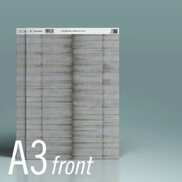 Modeltex Betonnen Keerwand 01 : Graffiti - A3 H0 1:87