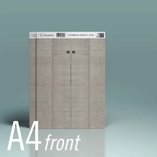 Modeltex Betonnen Keerwand 01 - A4 N 1:160