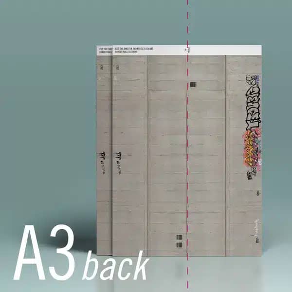 Modeltex Betonnen Keerwand 02 : Weathered - A3 H0 1:87 2 Modeltex Betonnen Keerwand 02 : Weathered - A3 H0 1:87 - Afbeelding 2