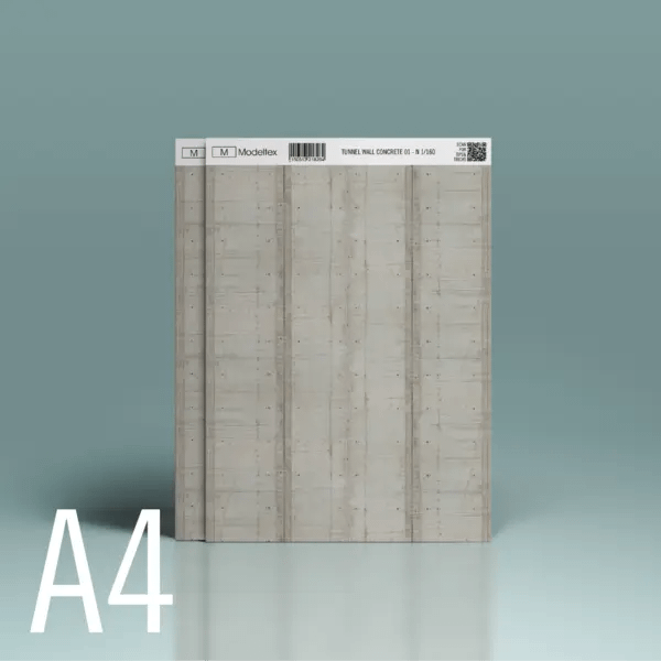 ModelTex Tunnelwand Beton - A4 (1:160) 1mm