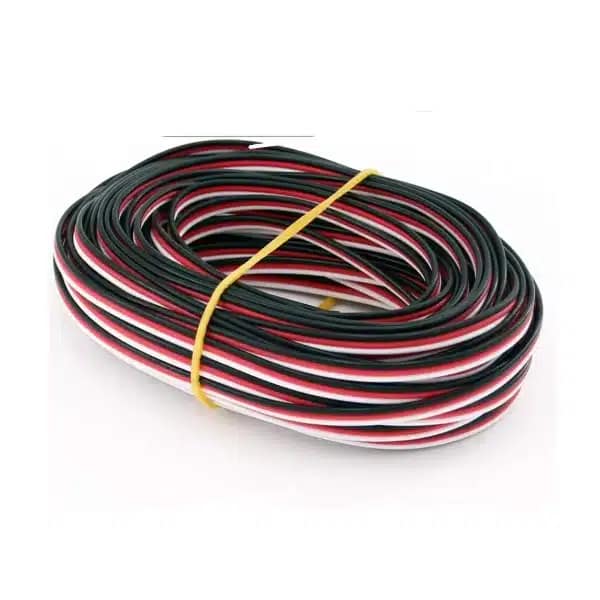 Servo draad 5 meter (Rood/Zwart/Wit)