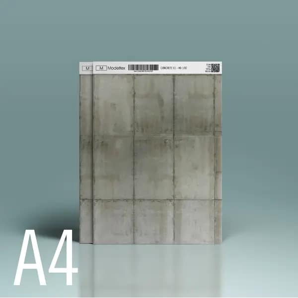 Modeltex Beton 01 - A4 H0 1:87