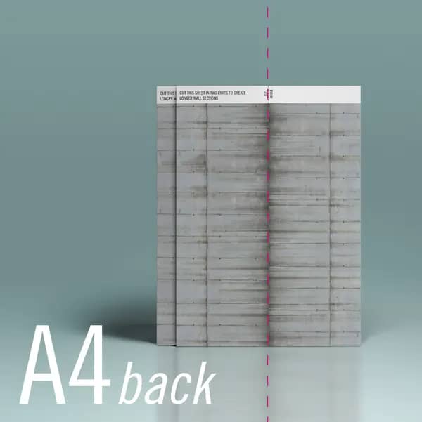 Modeltex Betonnen Keerwand 01 : Graffiti - A4 N 1:160 - Afbeelding 2