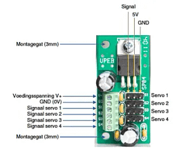 Servo aansluiten op de OC32 9 servo aansluiten 2