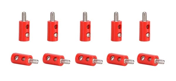 Viessmann 6871 Querlochstecker rot, 10 Stuec