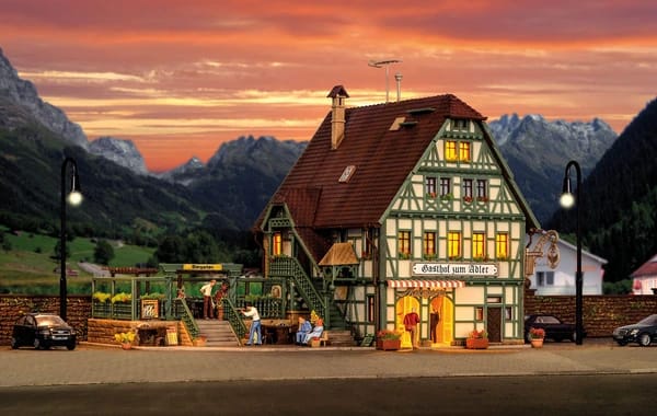 Vollmer 43736 H0 Gasthaus mit Metzgerei und
