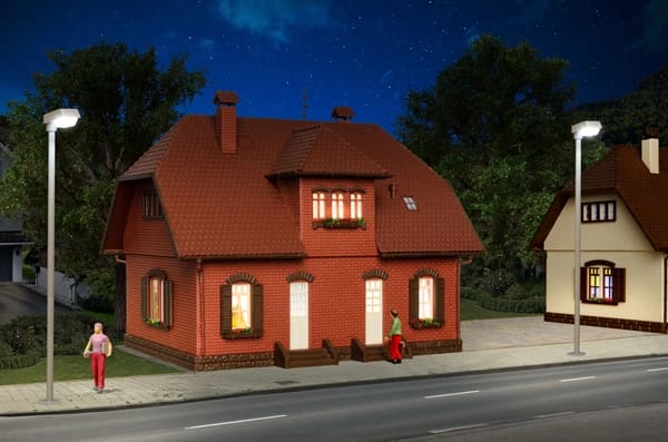 Vollmer 43659 H0 Backstein-Siedlungshaus