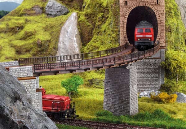 Vollmer 42547 H0 Trogbrücke, gebogen