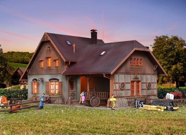 Vollmer 43744 H0 Bauernhaus mit Remise