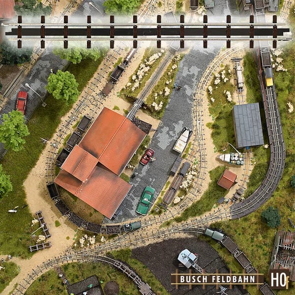 Busch 12305 2 GLEISE GERADE 133,2 MM H0