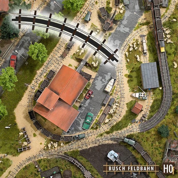 Busch 12323 2 BOGENGLEISE R 115 45° H0